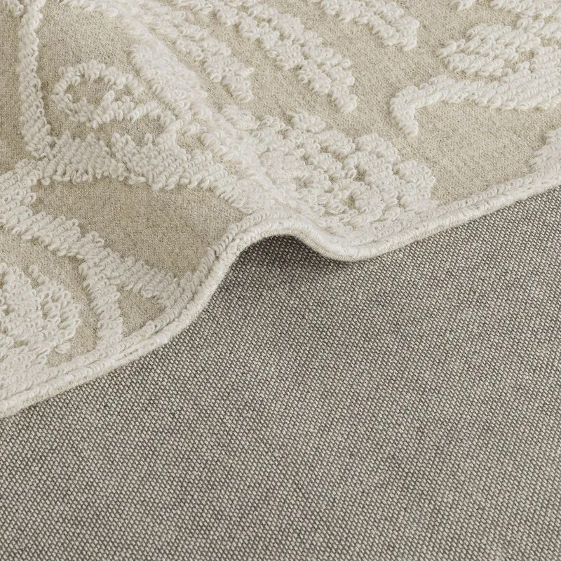 Tapis LOBERON Azimra 200x300 cm blanc marron clair