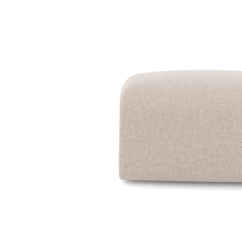 Pouf SIA Myra Mistral 2 tissu crème