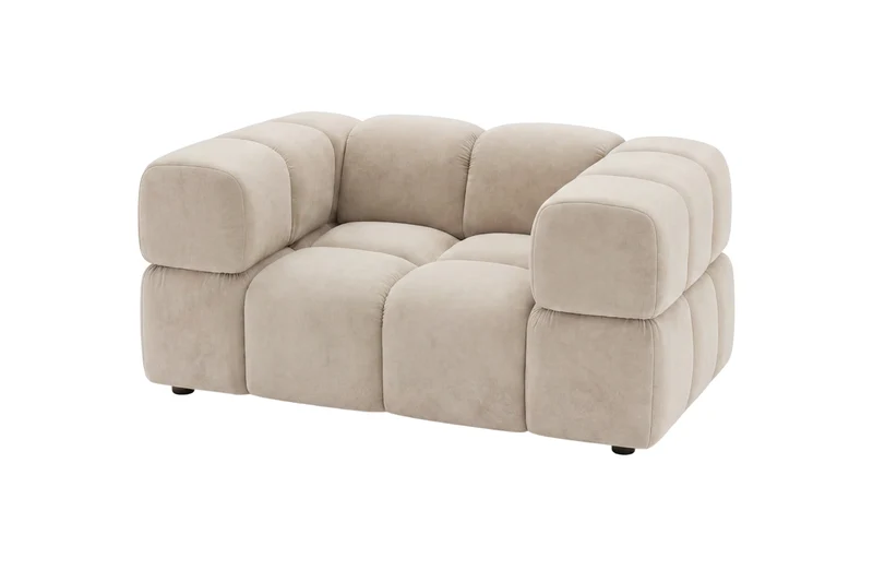 GUSTAVE Fauteuil - Tissu velours