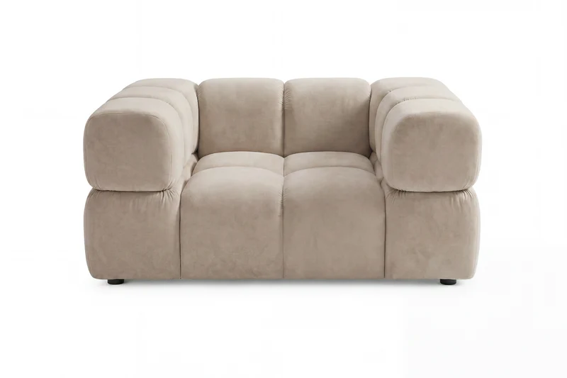 GUSTAVE Fauteuil - Tissu velours