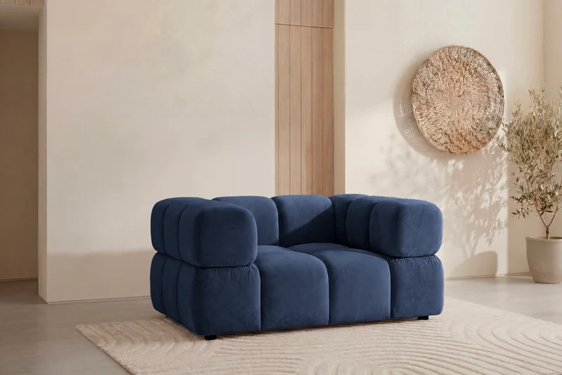 GUSTAVE Fauteuil - Tissu velours