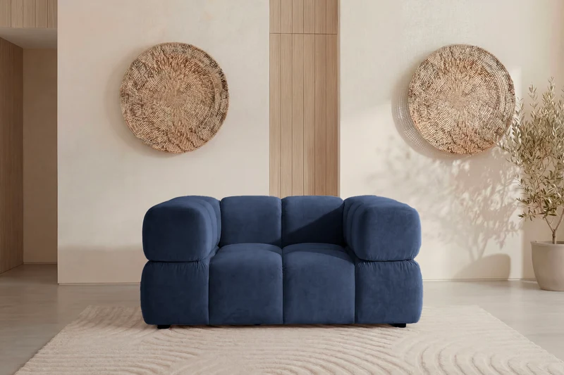 GUSTAVE Fauteuil - Tissu velours