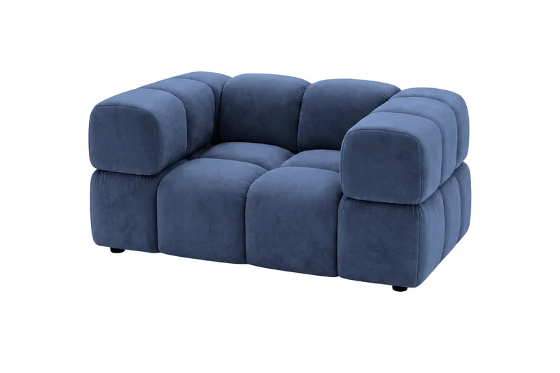 GUSTAVE Fauteuil - Tissu velours