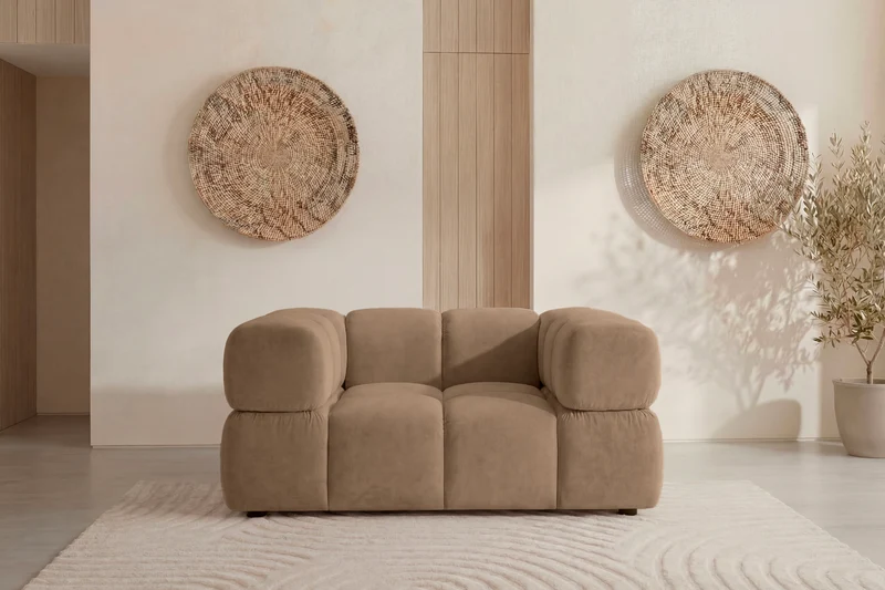 GUSTAVE Fauteuil - Tissu velours