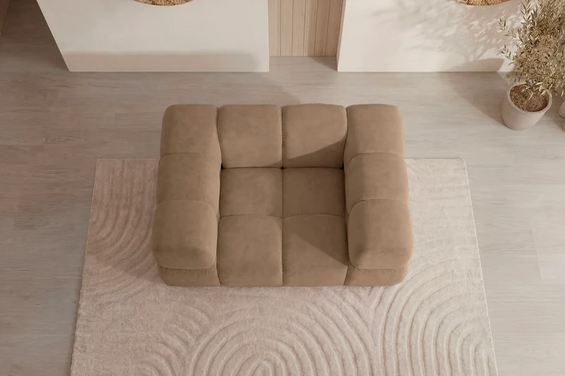 GUSTAVE Fauteuil - Tissu velours