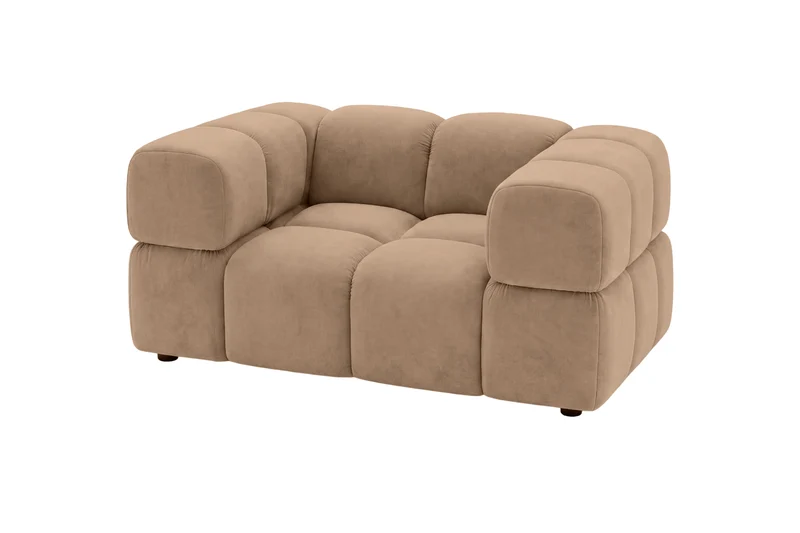 GUSTAVE Fauteuil - Tissu velours