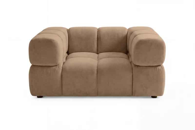 GUSTAVE Fauteuil - Tissu velours