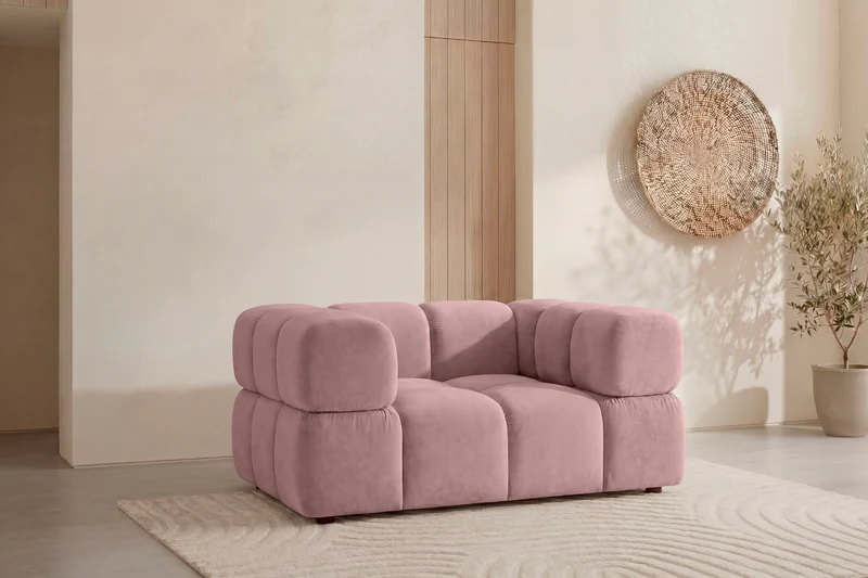 GUSTAVE Fauteuil - Tissu velours