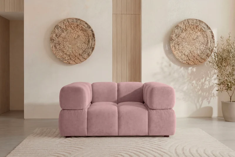 GUSTAVE Fauteuil - Tissu velours