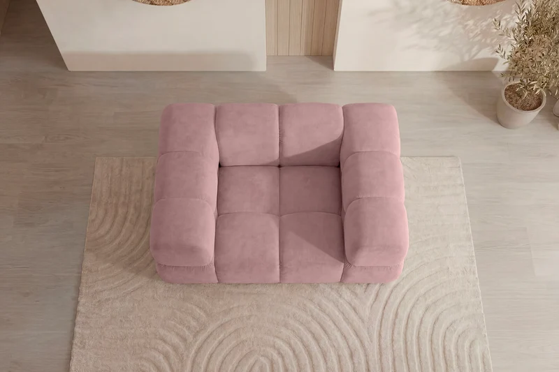 GUSTAVE Fauteuil - Tissu velours