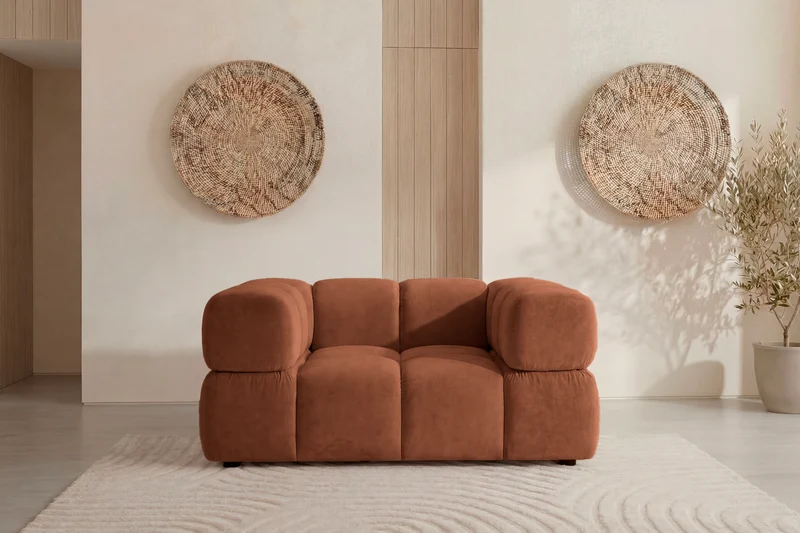 GUSTAVE Fauteuil - Tissu velours