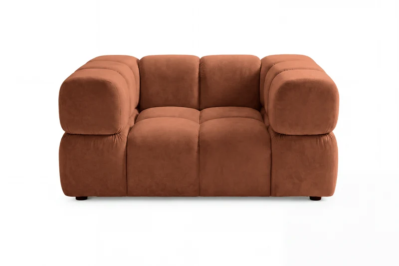 GUSTAVE Fauteuil - Tissu velours