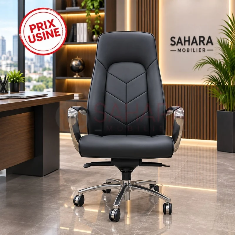 Fauteuil président ergonomique en simili cuir Réf C0897