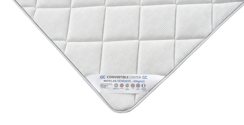 Confort hôtel - Matelas SERENITE avec surmatelas - Quotidien - 160 x 190cm