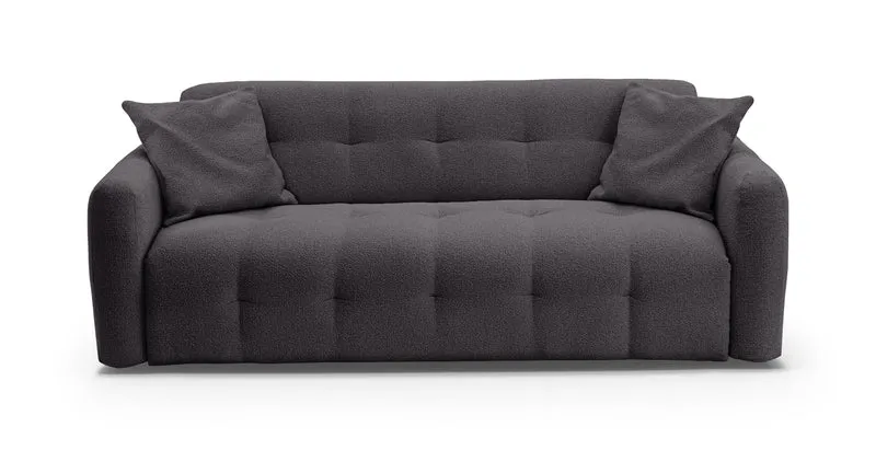 AURON - Canapé convertible 2 places - Tissu bouclette