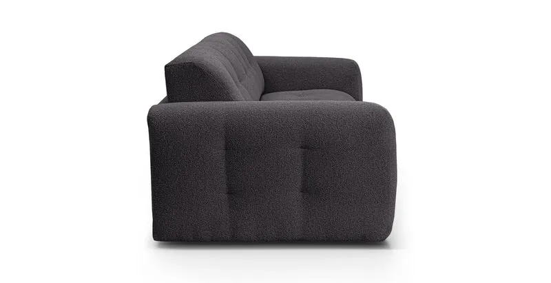 AURON - Canapé convertible 2 places - Tissu bouclette