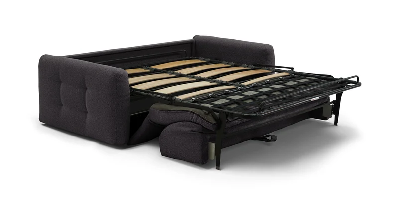 AURON - Canapé convertible 2 places - Tissu bouclette