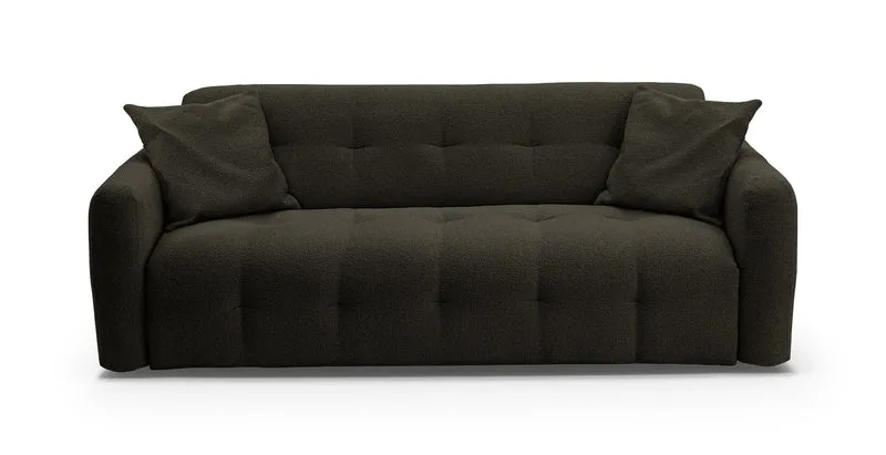 AURON - Canapé convertible 2 places - Tissu bouclette