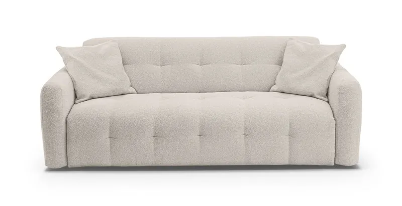 AURON - Canapé convertible 2 places - Tissu bouclette