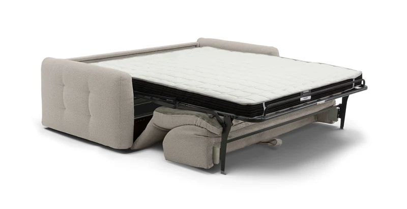 AURON - Canapé convertible 2 places - Tissu bouclette
