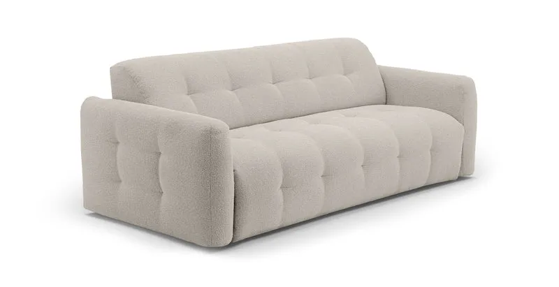 AURON - Canapé convertible 2 places - Tissu bouclette