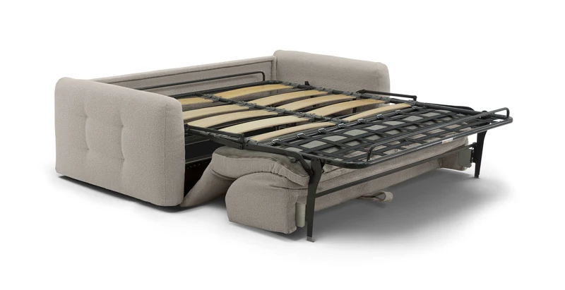 AURON - Canapé convertible 2 places - Tissu bouclette