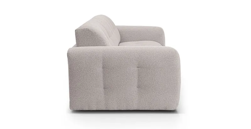 AURON - Canapé convertible 2 places - Tissu bouclette