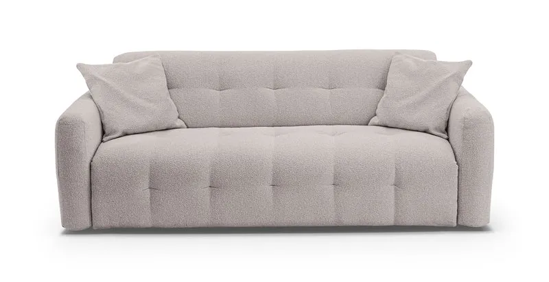 AURON - Canapé convertible 2 places - Tissu bouclette