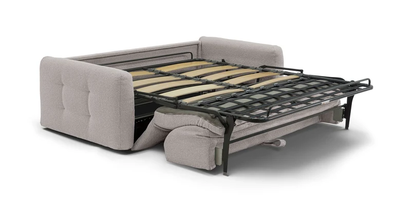 AURON - Canapé convertible 2 places - Tissu bouclette