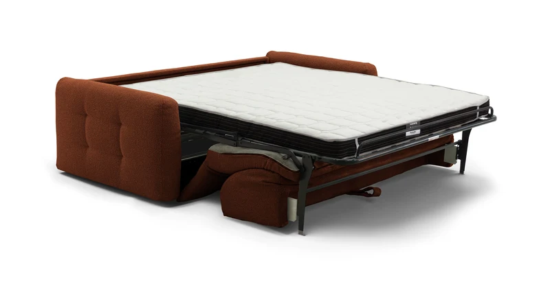 AURON - Canapé convertible 2 places - Tissu bouclette