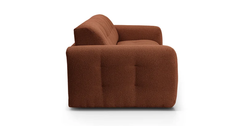 AURON - Canapé convertible 2 places - Tissu bouclette