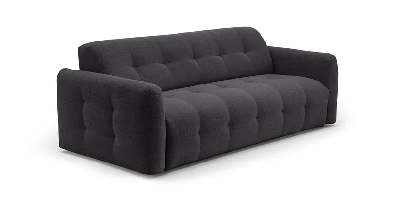 AURON - Canapé convertible 2 places - Tissu bouclette