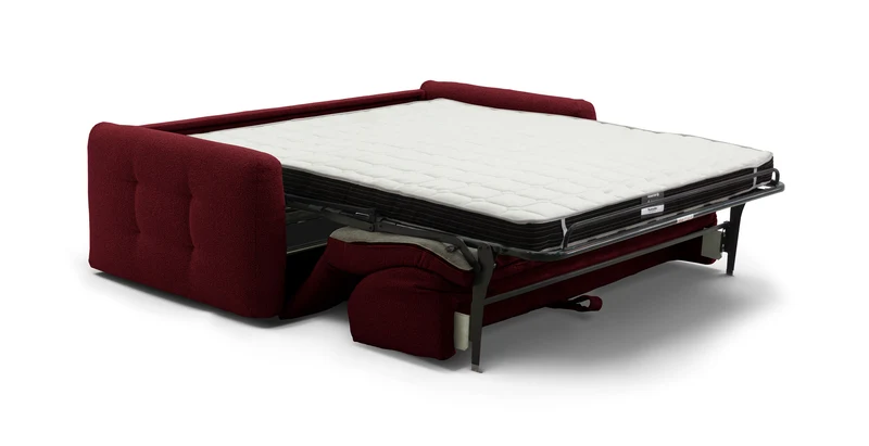 AURON - Canapé convertible 2 places - Tissu bouclette