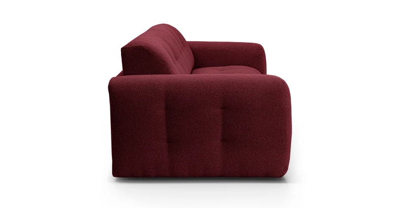 AURON - Canapé convertible 2 places - Tissu bouclette
