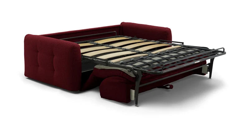 AURON - Canapé convertible 2 places - Tissu bouclette