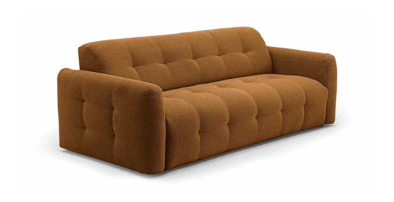 AURON - Canapé convertible 2 places - Tissu bouclette
