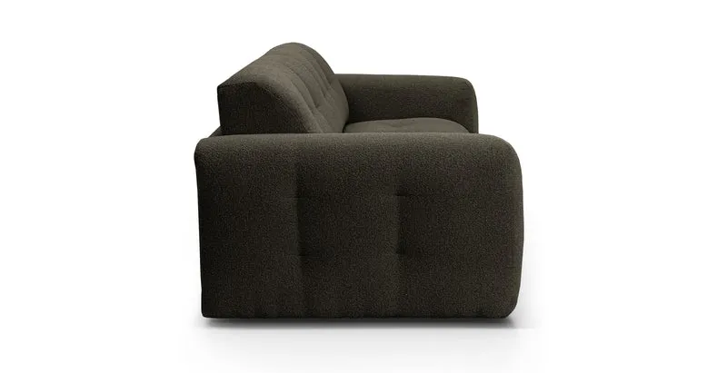 AURON - Canapé convertible 2 places - Tissu bouclette