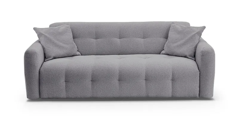 AURON - Canapé convertible 2 places - Tissu bouclette