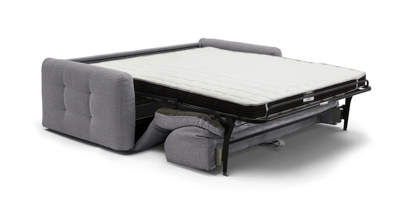 AURON - Canapé convertible 2 places - Tissu bouclette