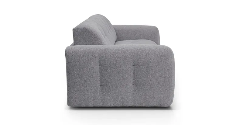AURON - Canapé convertible 2 places - Tissu bouclette