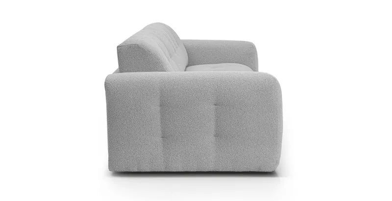 AURON - Canapé convertible 2 places - Tissu bouclette