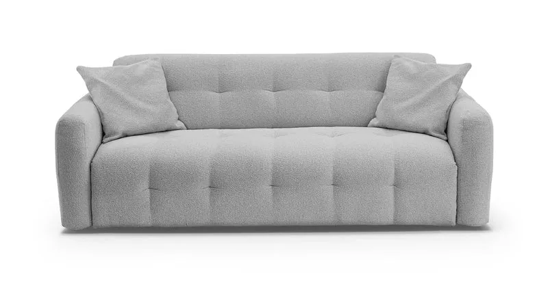 AURON - Canapé convertible 2 places - Tissu bouclette