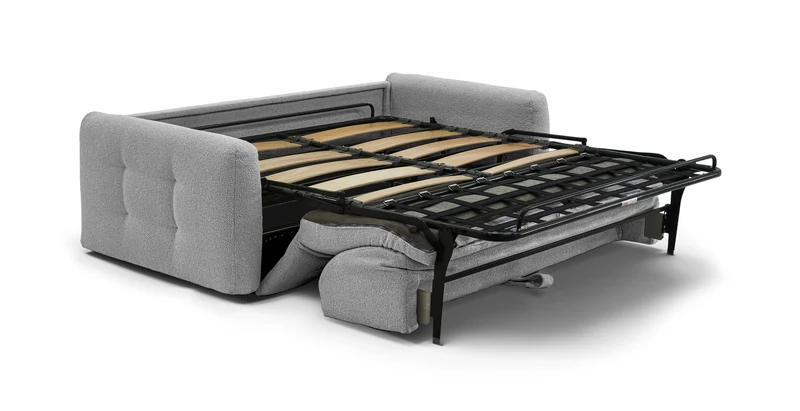 AURON - Canapé convertible 2 places - Tissu bouclette