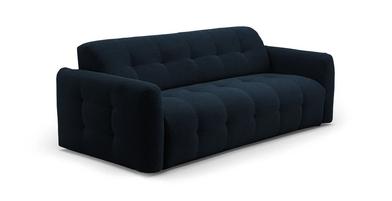 AURON - Canapé convertible 2 places - Tissu bouclette