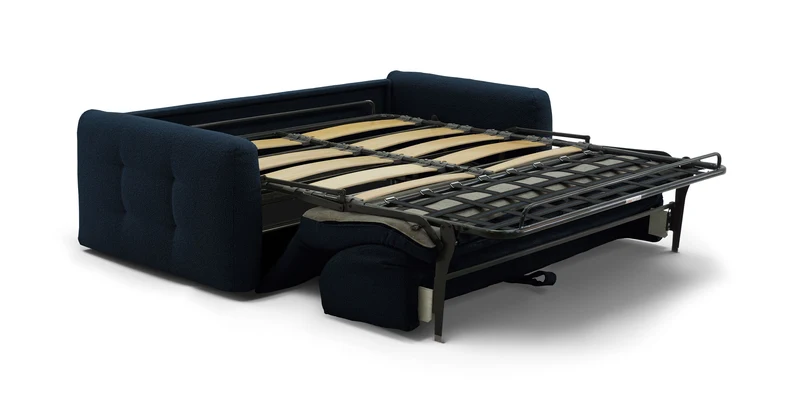 AURON - Canapé convertible 2 places - Tissu bouclette