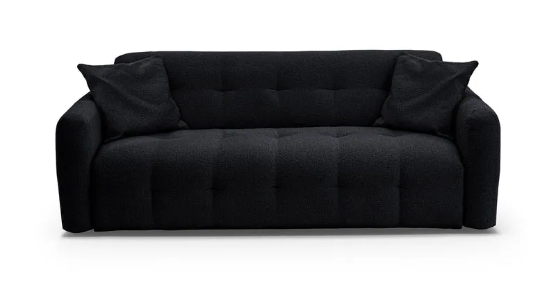AURON - Canapé convertible 2 places - Tissu bouclette