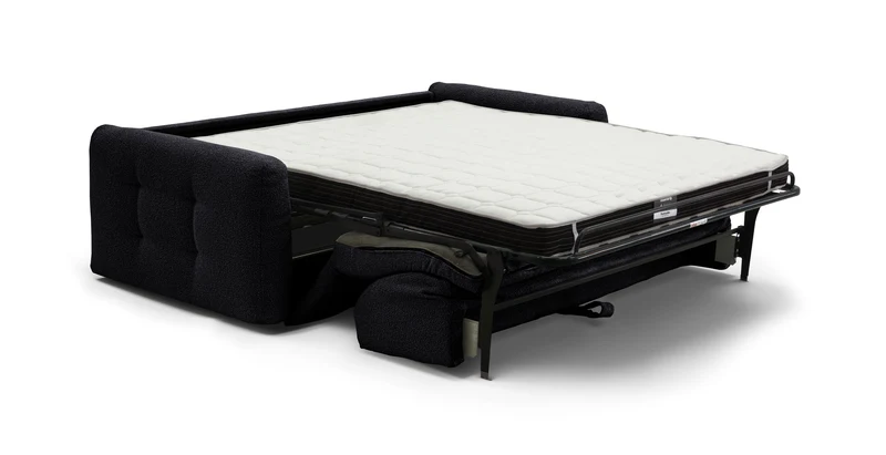 AURON - Canapé convertible 2 places - Tissu bouclette