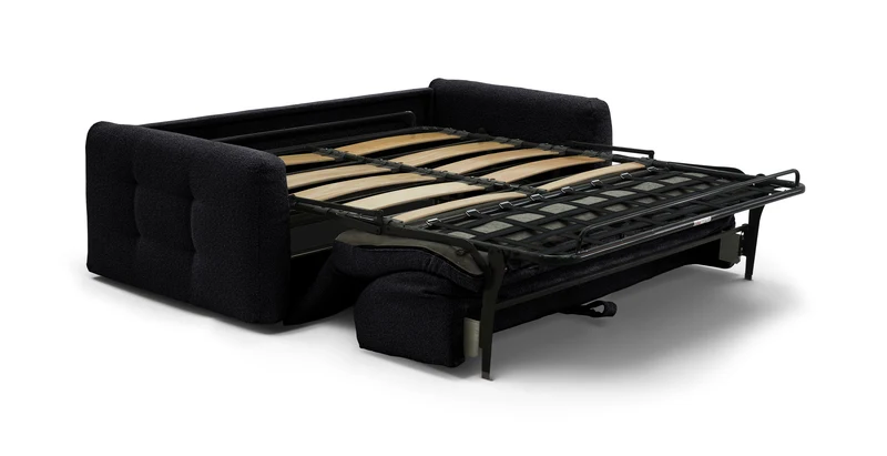 AURON - Canapé convertible 2 places - Tissu bouclette