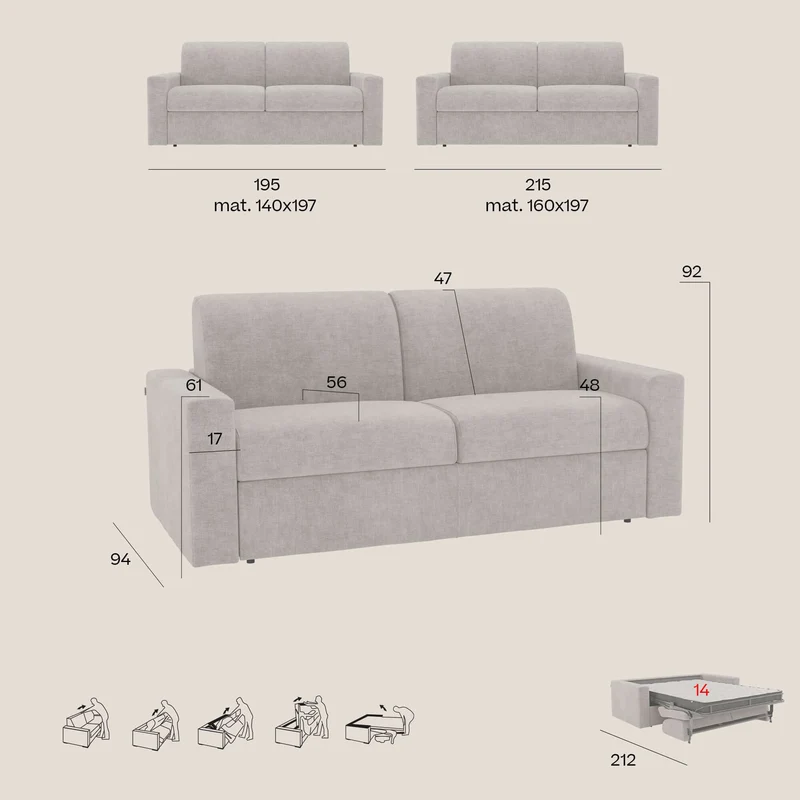 Diomede Canapé convertible en velours easy clean, déhoussable - design moderne et confort en T35 vert
