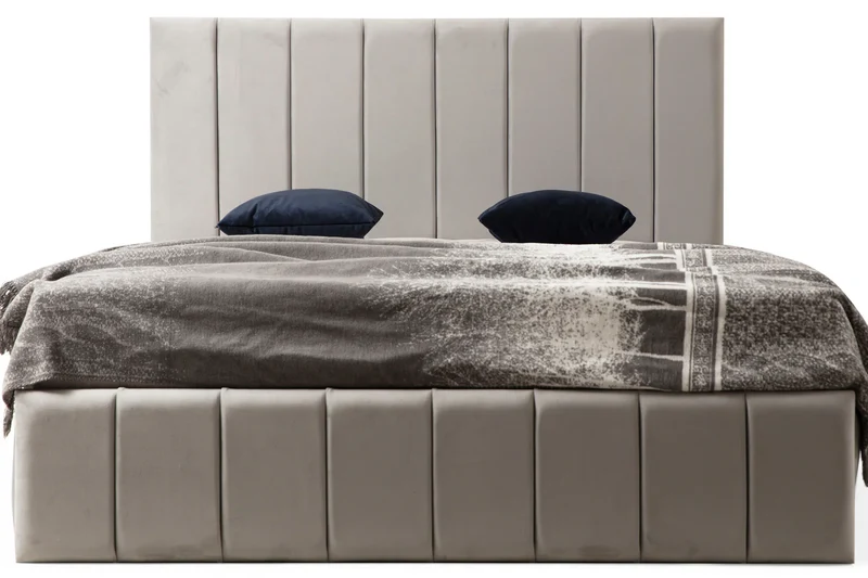Cadre De Lit NATURA GRIS - Velours